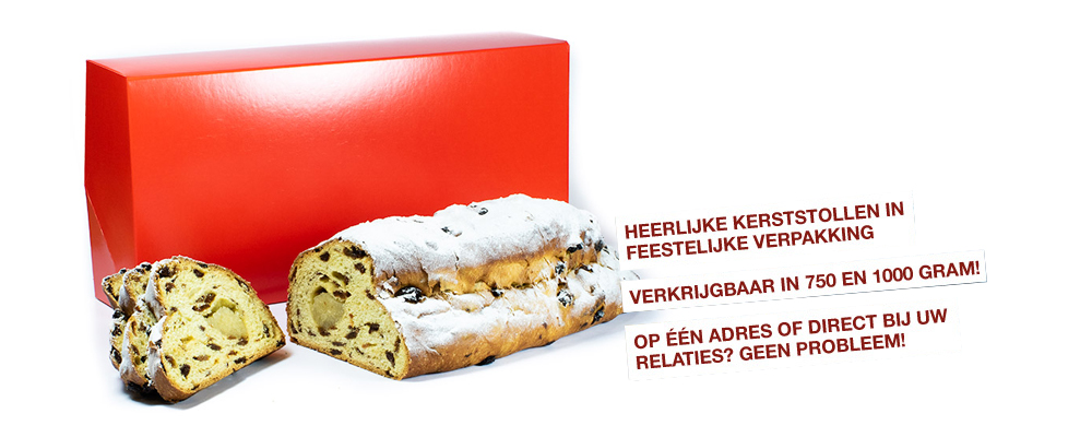 HEERLIJKE KERSTSTOLLEN IN FEESTELIJKE VERPAKKING